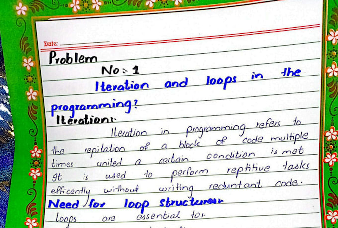 write hand writing assignments and rewrite all paper typing work